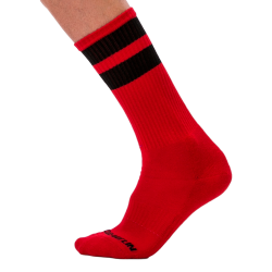 Barcode Berlin Chaussettes Gym Socks Rouge-Noir